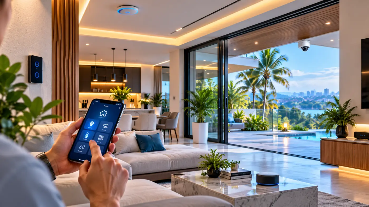 Smart home automation controls and interior